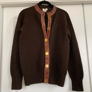 Roberta di Camerino cardigan leather sweater
